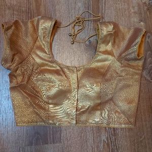 Gold Saree Top